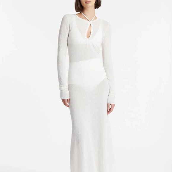 SIR the label Dresses & Skirts - Sir The Label - Emmeline Halter Long Sleeve Dress